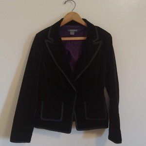 Ann Taylor Black Velvet Blazer